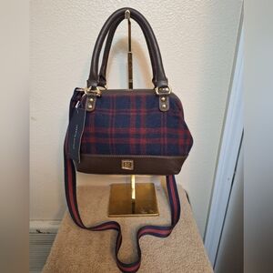 Tommy Hilfiger Plaid Boston Style Handbag